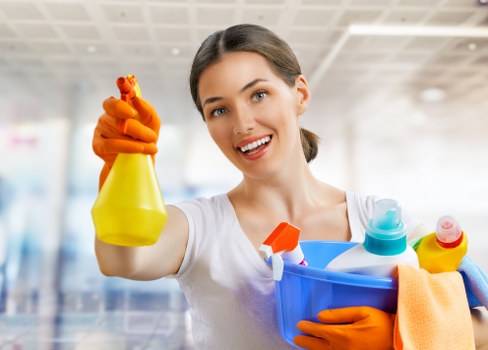 Local cleaners maintaining kitchens and bathrooms in W1T