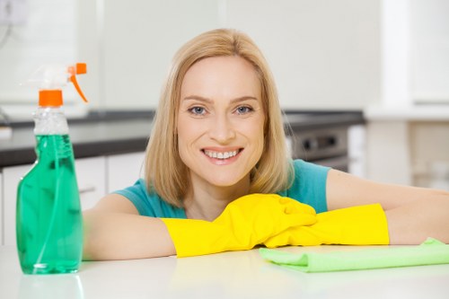 Freshly cleaned hard floor in a W1T home or business setting