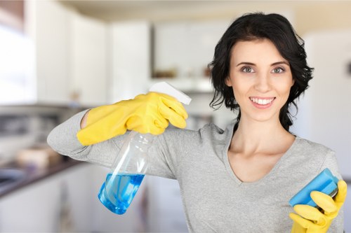 Upholstery stain cleaning on a sofa in central London