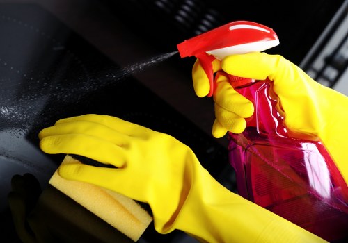 Bathroom domestic cleaning in a flat near Fitzrovia
