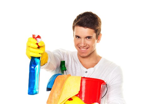 Deep cleaning a sofa in a W1T apartment