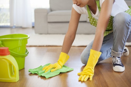 Local cleaners maintaining a retail premises in W1T
