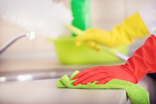 End of tenancy cleaning equipment ready for a W1T property